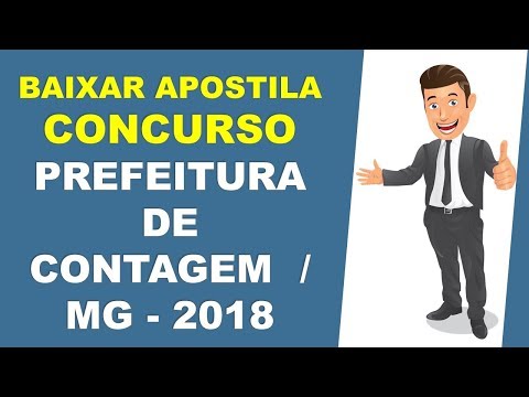 BAIXAR APOSTILA Concurso Prefeitura de CONTAGEM - MG