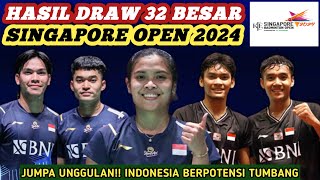 SERAM!! Hasil Draw Semua Sektor 32 Besar Badminton Singapore Open 2024 Hari Ini