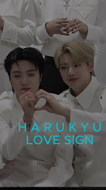 HARUKYU LOVE SIGN ❤️ #harukyu #treasurebomb