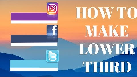 How can Make a lower third by android | Kine master tutorial ✔