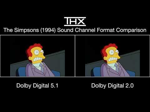 THX The Simpsons (1994) Sound Channel Format Comparison