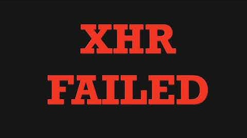 How I Solved XHR Failed Error on visual studio code