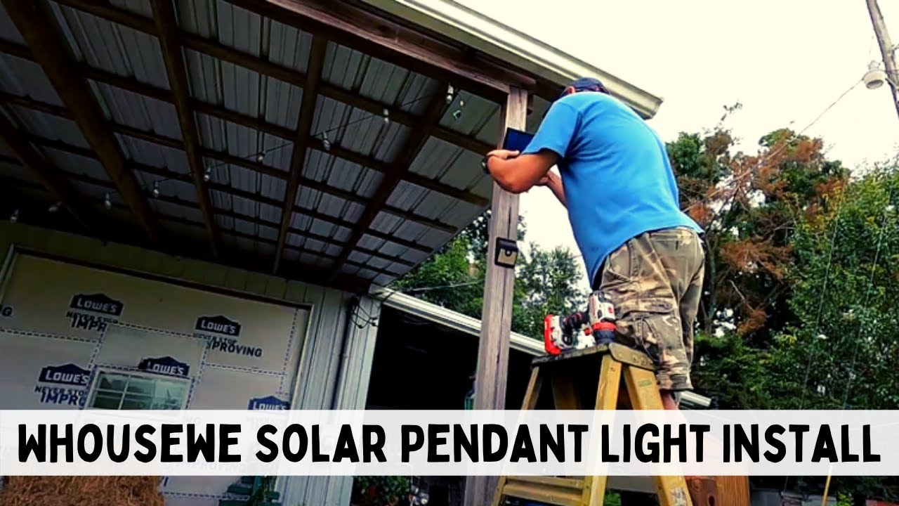 Simply Amazing || Whousewe Solar Pendant Light || Unboxing, Install & Review