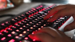 ASMR Typing on a MECHANICAL KEYBOARD [ Sounds Only ]