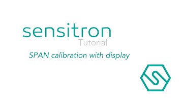 SPAN calibration with display