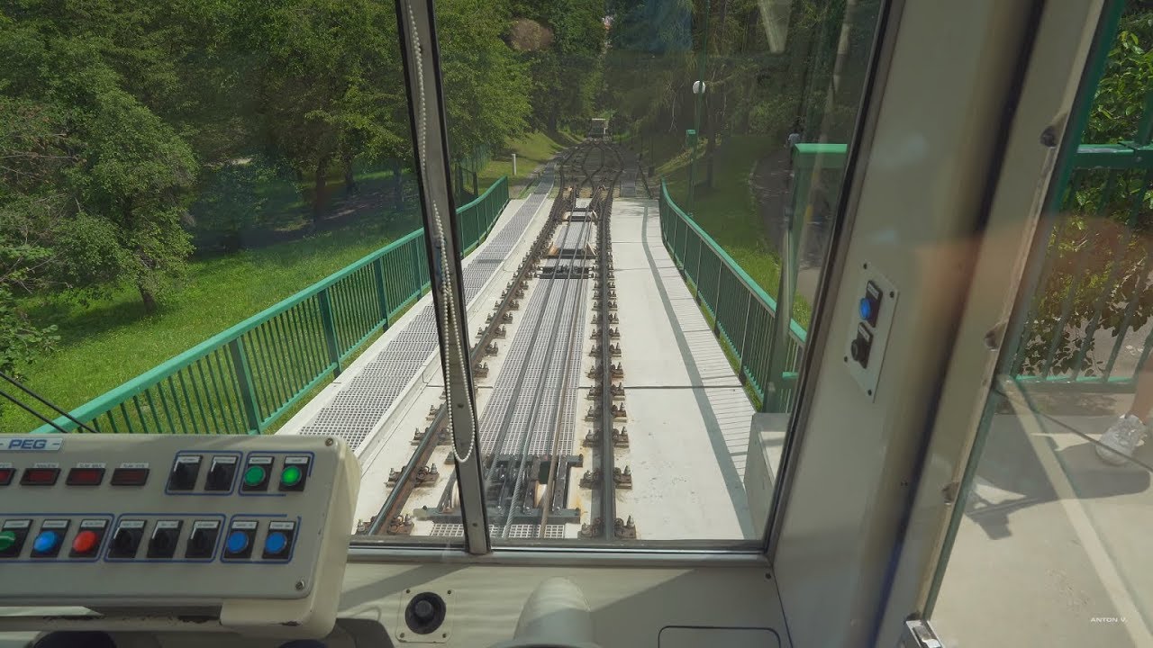 Czech Republic, Prague, funicular ride from Petřín to Újezd