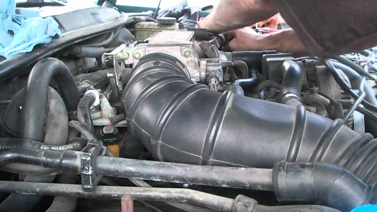 1996 Thunderbird MAF sensor and PCV valve- PART 2 - YouTube 2004 mustang engine diagram 