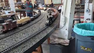 G-scale new to me Aster Mogul in C&S livery. Pulling some refers.