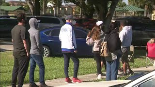 Non eligible people show up in Florida City and get shots at FEMA site