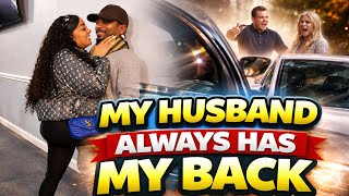 MY HUSBAND  ALWAYS HAS MY BACK! #famousgroomsfamily #marriage #husbandwifecomedy