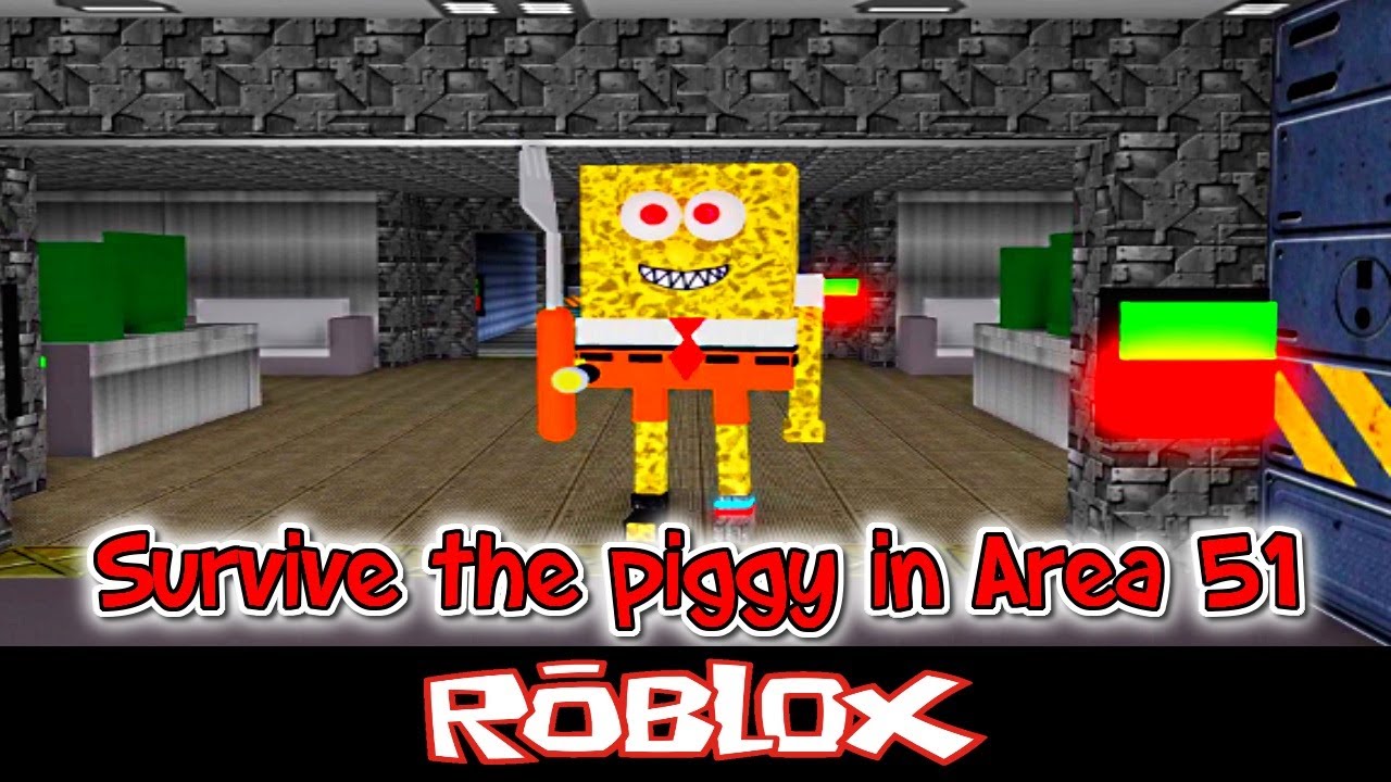 Playing As Piggy Sponge In Area 51 By Random Meme Group Roblox Youtube - roblox area 51 memes