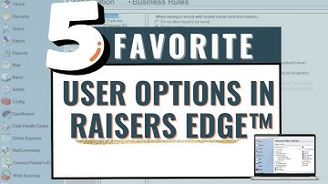 My Favorite Game Changing User Options in Raiser