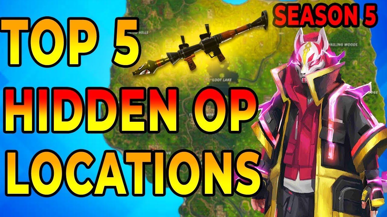 new best 5 hidden op places to land for easy wins and loot fortnite map season 5 - best places for loot in fortnite season 7