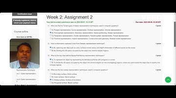 NPTEL Computer Graphics week2 Assignment2 solution