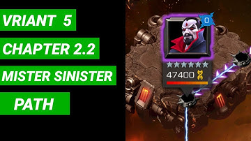 VARIANT 5  |  CHAPTER 2.2  | MISTER SINISTER PATH  |  MARVEL CONTEST OF CHAMPIONS