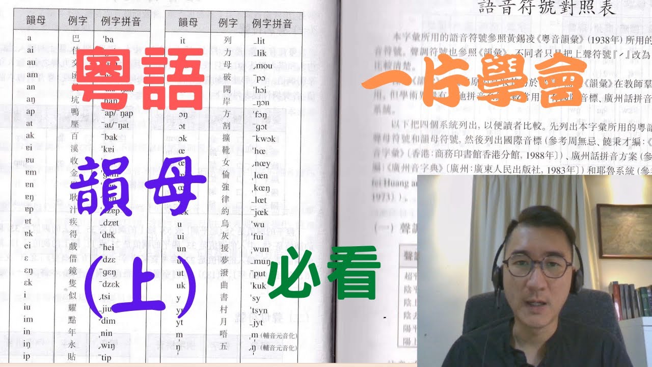 【教學】廣東話粵語韻母(上)！一片教你如何發音！ - YouTube
