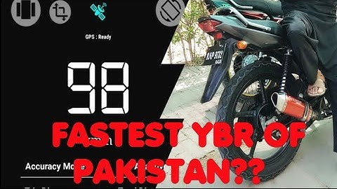 Fastest ybr of pakistan??|yamaha ybr 125 top speed gps|yamaha ybr 125 top speed km/h|yamaha ybr 125