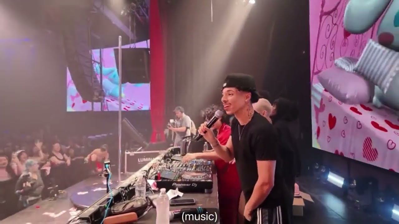 BTS Of Larray’s Performance At Vanilla Mace’s Valentine’s Day Party - Vanilla Mace Patreon