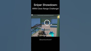 Sniper showdown: AWM Close Range Challenge! #shorts #bgmi #pubgmobile #music