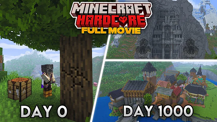 I Survived 1,000 Days in My Hardcore Minecraft Forever World [FULL MOVIE]
