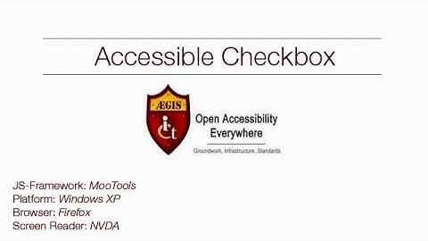 Accessible Checkbox