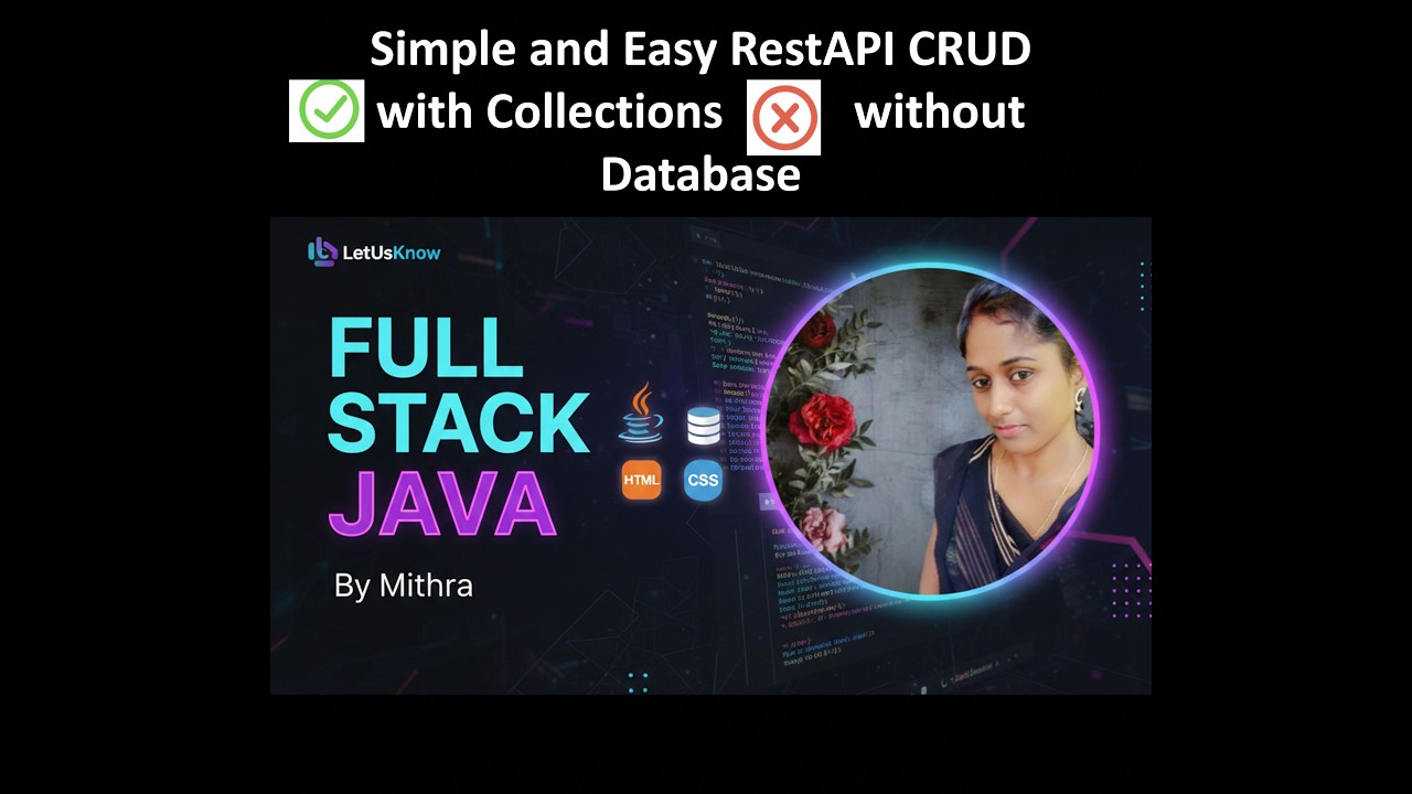 Simple and Easy RestAPI CRUD- with Collections - without Database - YouTube