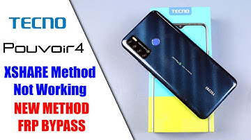 TECNO LC7 Pouvoir 4  Android 11 FRP Bypass Without PC | Xshare Method Not Working New Method FRP Re.