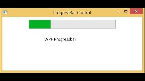 Progressbar in wpf also add it in status bar dynamically