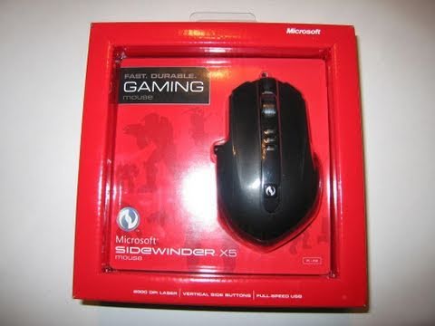 Microsoft Sidewinder x5 Gaming Mouse & Storm CSS Battle Mouse Pad H2 Unboxing and review.