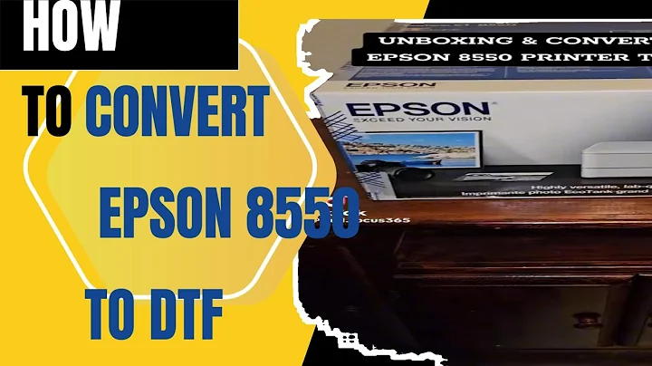 Epson ET-8550 DTF Printer Conversion | Step by Step Unboxing & DIY T-Shirt Printing Tutorial”