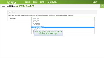 Set Default Page After Login