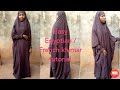 DIY! Khimar tutorial | how to cut and sew jilbab easily | Jilbab tutorial for beginners(easy khimar)