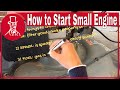 Honda vs. Briggs and Stratton ; how to start a small gas engine and troubleshoot starting problems.