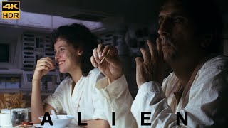 Alien (1979) Wake up - Breakfast Scene Movie Clip Upscale 4k UHD HDR - Dolby Vision Sigourney Weaver