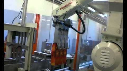Robotic casepacker for beverage