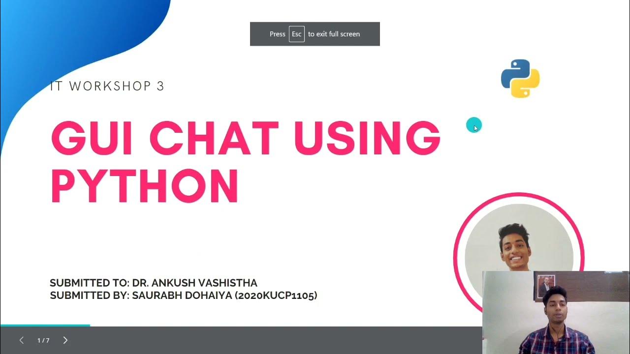 GUI Chat Application using Python | Socket Programming - YouTube