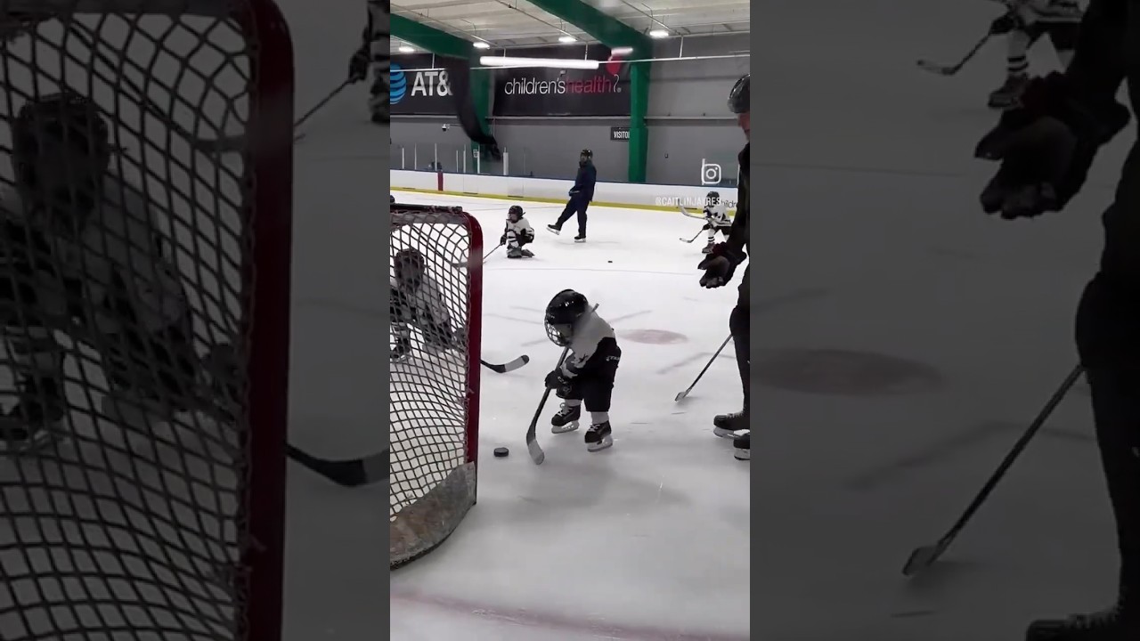 4-Year-Old&rsquo;s First Hockey Skates 🏒 Chasing Big Brother on the Ice