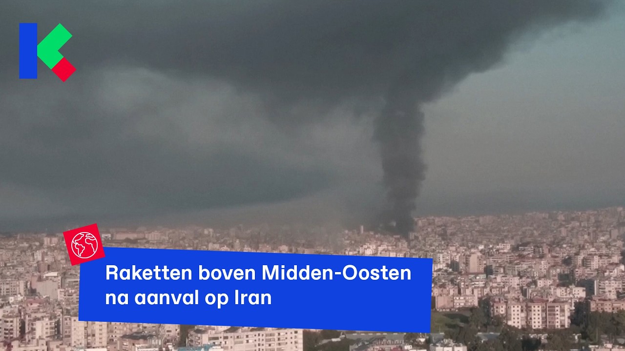 Raketten boven Midden-Oosten na aanval op Iran