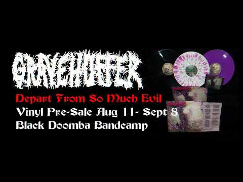 Check out another sneak peek at the new vinyl for Gravehuffer’s ‘Depart From So Much Evil’!