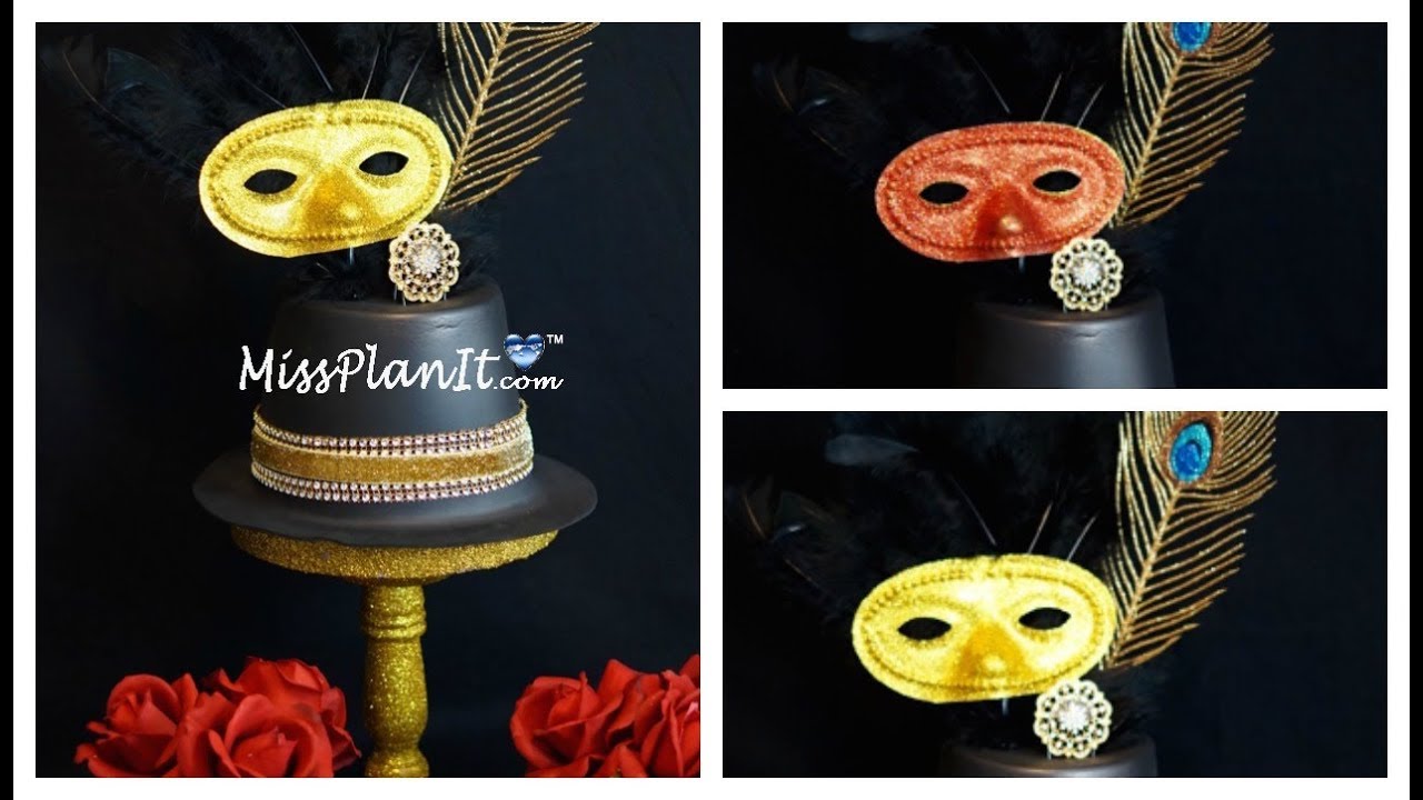 Diy Themed Masquerade Decor For Quince And Sweet 16 Tutorial You Diy Themed Masquerade Decor For Quince And Sweet 16 Tutorial