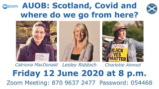 AUOB panel discussion: Scotland, Covid and where do we go from here. @AUOBALBA