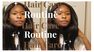 I straighten my hair twice a month and it has never been healthier | Haircare routine