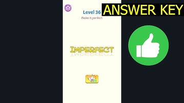 Dop 5 Eraser Master LEVEL 36 Make it perfect (ANSWER KEY) Walkthrough ✅ - Slow Motion Gameplay