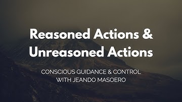 CGC #105:  Distinguishing Between Reasoned and Unreasoned Actions  – Initial Alexander Technique