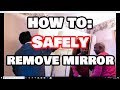 How to SAFELY Remove a Glued on Mirror From ANY Wall Without Breaking! How to SAFELY Remove a Glued on Mirror From ANY Wall Without Breaking!