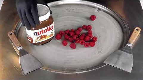 Nutella Raspberry iCe cReAm Rolls