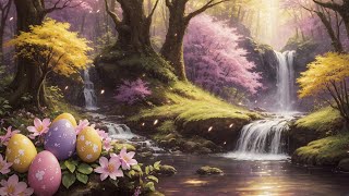 Relaxing Easter Music with Waterfall Sounds – Spring Waterfall Ambience