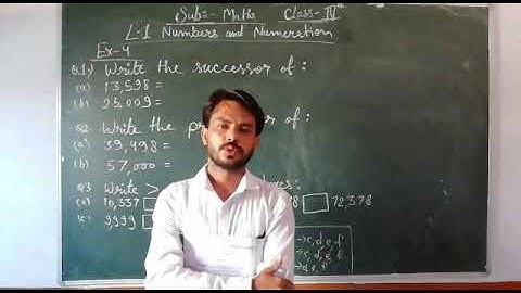 Class 4th Maths ch-1 Numbers and Numeration Ex-4