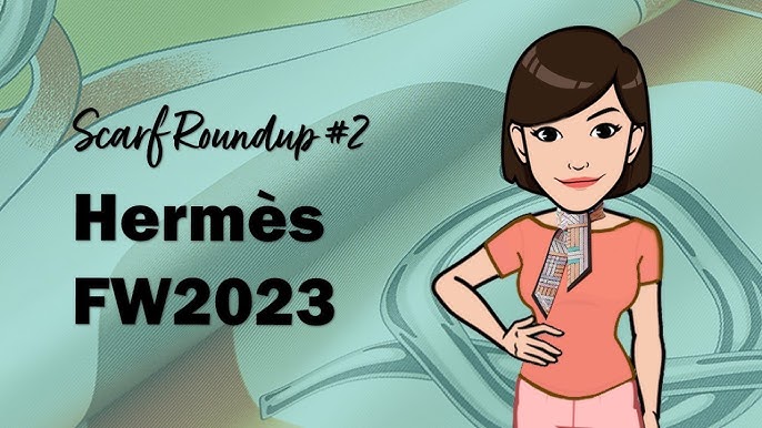 ☆BRAND NEW☆ 2022 HERMES Story scarf 90/ Blue Glacier/ Rose
