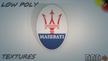 Emblem Maserati(part 1) | CGTrader